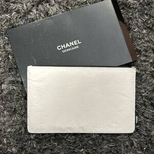 Brand New Chanel Novelty White Pouch
